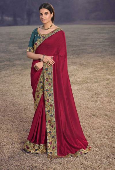 Kavira 3900 Series Designer Heavy Border Silk Saree Collection